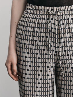 Брюки прямого кроя с принтом / Zarina  фото 6