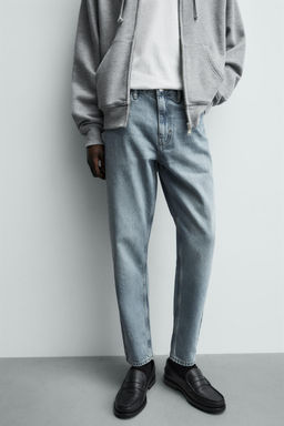 JEANS SLIM TAPERED FIT / Azul medio - Zara фото 5