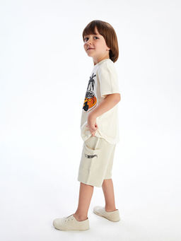 Hot Wheels Bask?l? Erkek ?ocuk Ti??rt ve ?ort 2li