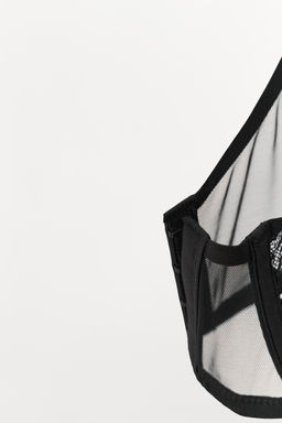 MESH LACE CROP TOP - Zara фото 5