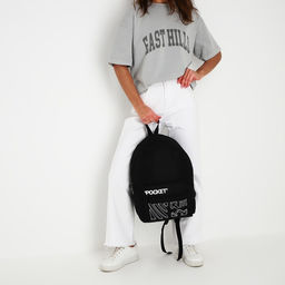 Рюкзак молодёжный Black, 29х12х37, отд на молнии, н/карман, чёрный - Nazamok фото 12