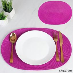 Салфетка для стола овальная / pink /уп 6/300/ 30х45 см Фуксия АКЦИЯ