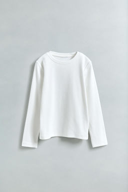 PLAIN RIBBED T-SHIRT - Zara фото 5