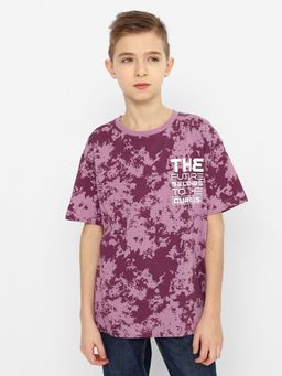 CRB wear/CSJB 63420-44-355 Футболка для мальчика,фиолетовый/Ex.Cherubino