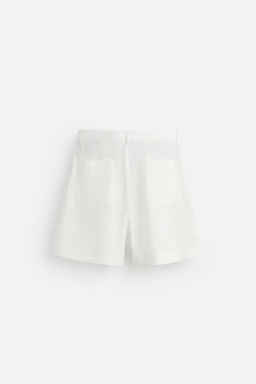 100% LINEN BERMUDA SHORTS WITH BELT - Zara фото 18