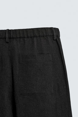 PANTAL?N RELAXED FIT VISCOSA - C??AMO / Negro - Zara фото 9