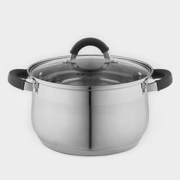 Кастрюля Катунь «Ирида», 5.2 л, d=22 см, капсульное дно, индукция, нержавеющая сталь, AISI - 201