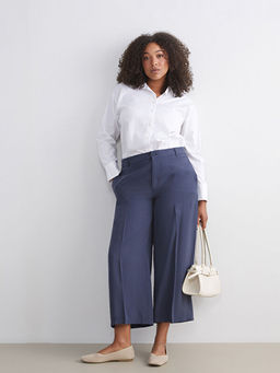 Modal Kar???ml? Geni? Pa?a Kad?n Pantolon