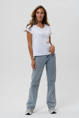 7158/1 однотон футболка женская