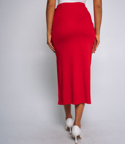 Юбка #БШ2710, красный - Dommod фото 4
