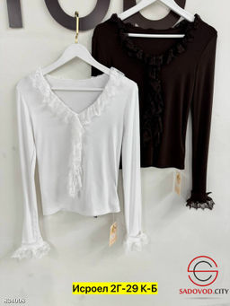 Лонгслив женский с рюшами - Bruno фото 2