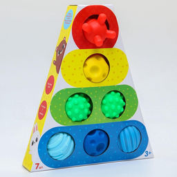 Подарочный набор развивающих мячиков Крошка Я «Формы и цвета», 7 шт.