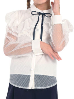 Школьная блузка для девочки О76522 - Карамелли фото 7