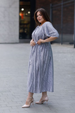 Платье Luxury Moda 1426 серый
