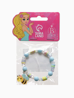 Цена за 2 шт. Браслет детский «Выбражулька. Пчелка с бусинами», d=6 см, цветной