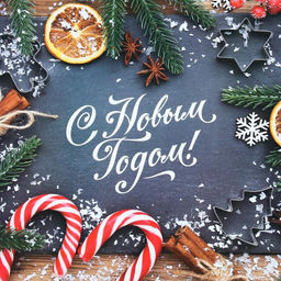 Цена за 10 шт. Бумага упаковочная глянцевая Счастья в Новом Году, 50 х 70 см - UPAK LAND фото 4