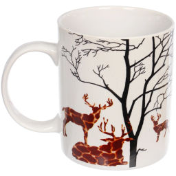 Цена за 2 шт. Кружка керамическая 330мл "Сафари парк", микс рисунков