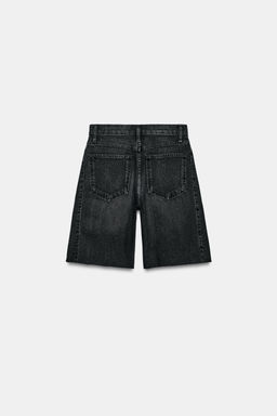 BERMUDA DENIM RELAXED TIRO MEDIO ZW COLLECTION / Negro - Zara фото 8
