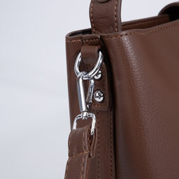 Сумка-тоут на молнии, цвет коричневый - Simaland фото 5