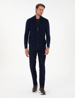 Lacivert Slim Fit Fermuarl_ Triko H_rka - Pierre cardin фото 4