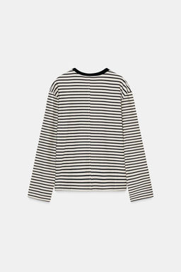 STRIPED LONG SLEEVE T-SHIRT - Zara фото 6