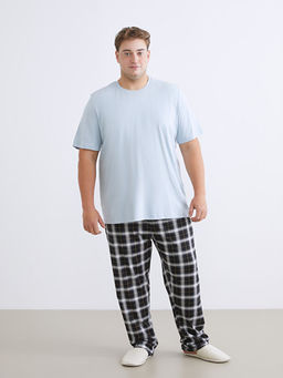 B?y?k Beden Standart Kal?p Ekose Erkek Pijama Alt