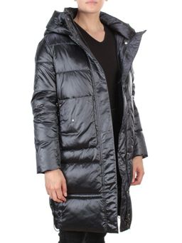 9106 BLACK Пальто зимнее женское FLOWEROVE (200 гр. холлофайбера) - Fashion фото 6