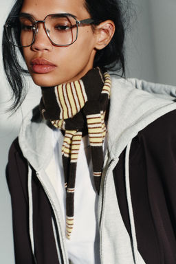 STRIPED KNITTED BANDANA - Zara фото 2