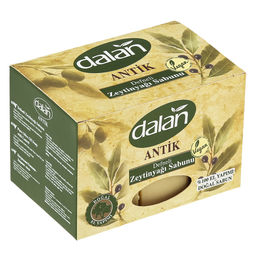 Мыло туалетное твердое Dalan Антик 150г, Оливково-лавровое, набор 3шт, экопакет (Турция)