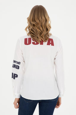 U. S. Polo Assn / Женская белая рубашка с длинным рукавом - U.s. polo assn фото 12