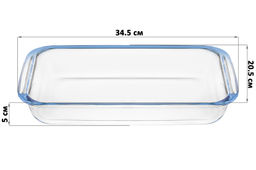 Блюдо для запекания 2,4 л 34,5*20,5*5 см Прямоугольное - Elan gallery фото 8