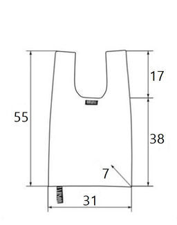 Мод.3, Сумка-майка (SM3Short) Средняя с кармашком. Сетка белая НОВИНКА!!! - Moshna фото 10