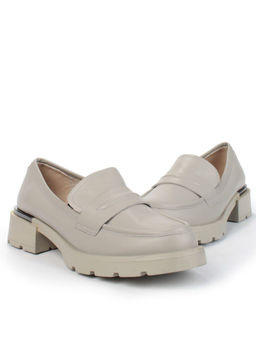 01-PDS132-2 GRAY Ботинки демисезонные женские (натуральная кожа)