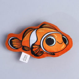 Игрушка для кошек с мятой Рыба-клоун, 13 х 8 см - Пушистое счастье фото 2