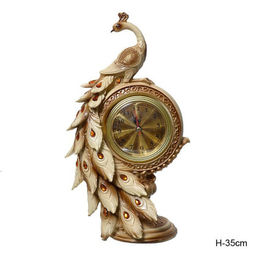 Часы статуэтка Павлин 35 см / 9024A /уп 16/белый - Галеонтрейд фото 2