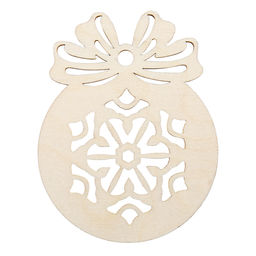 Заготовка для декорирования Mr. Carving ВД-1199 Подвеска фанера 7 х 9 х 0.3 см Шар резной №1 (7х9см.)