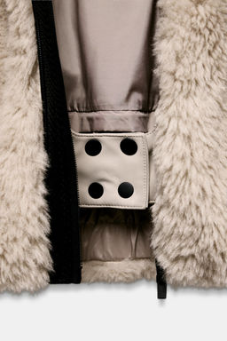 SHORT FAUX FUR HOODED COAT RECCO® TECHNOLOGY SKI COLLECTION - Zara фото 13