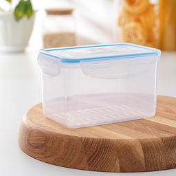 Контейнер пищевой Good & Good, 1 л, с герметичной крышкой, пластик, прозрачный
