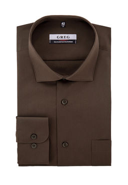 Сорочка мужская длинный рукав GREG 540/119/BR