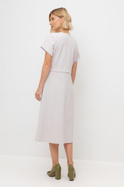 ЕВТ 5085/серо-сиреневый платье жен