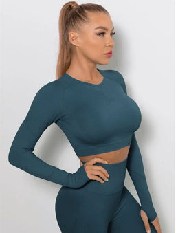 Рашгард женский Кроп-топ