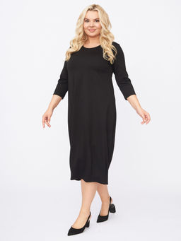 Платье из плотного трикотажа ZPP14006BLK01 - Артесса фото 2