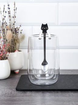 Стакан 450 мл с двойными стенками с ложкой / LCWB5753 /уп 80/ - Галеонтрейд фото 2