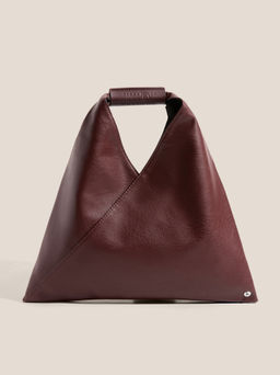 Женская сумка с ручкой MM6 MAISON MARGIELA MINI JAPANESE Артикул 4670193, коричнево-бордовый