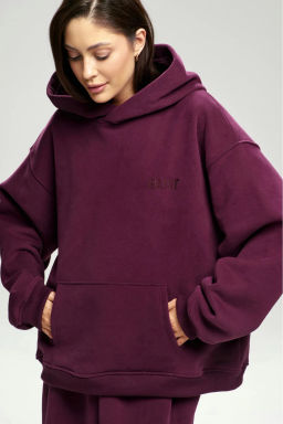 Худи с начесом Plum