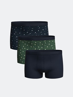 Standart Kal?p Pamuklu Esnek Erkek Boxer 3l?