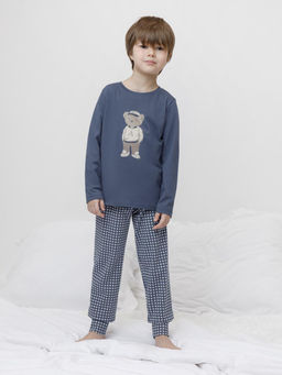 К 1606/грозовая туча,маленькая клеточка пижама дет