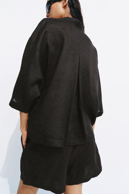 CAMISA FLUIDA OVERSIZE ZW COLLECTION / Marr?n - Zara фото 3