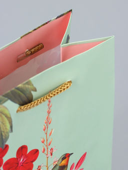 Цена за 4 шт. Пакет подарочный ламинированный Птичка 11.5?14.5?6.5 см