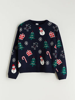 Y?lba?? Temal? K?z ?ocuk Kazak